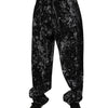 Dolce & Gabbana Black Tie Dye Cotton Straight Men Denim Jeans