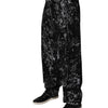 Dolce & Gabbana Black Tie Dye Cotton Straight Men Denim Jeans