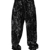 Dolce & Gabbana Black Tie Dye Cotton Straight Men Denim Jeans
