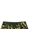 Dolce & Gabbana Black Yellow Tie Dye Tattered Skinny Men Denim Jeans