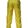 Dolce & Gabbana Yellow DG Monogram Polyester Straight Pants
