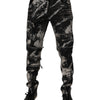 Dolce & Gabbana Black Tie Dye Cotton Skinny Zip Denim Jeans