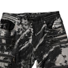 Dolce & Gabbana Black Tie Dye Cotton Skinny Zip Denim Jeans