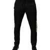 Dolce & Gabbana Black Mid Waist Jogger Men Sweatpants Pants