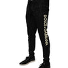 Dolce & Gabbana Black Mid Waist Jogger Men Sweatpants Pants