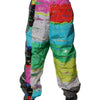 Dolce & Gabbana Multicolor Patchwork Mid Waist Sweatpants Pants