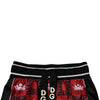 Dolce & Gabbana Red Crown Logo Monogram Men Sweatpants Pants