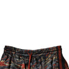 Dolce & Gabbana Multicolor Marble Print Trouser Bermuda Shorts
