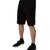Dolce & Gabbana Maroon Cotton Sweatshorts Men Bermuda Shorts