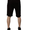 Dolce & Gabbana Maroon Cotton Sweatshorts Men Bermuda Shorts