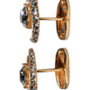 Dolce & Gabbana Brass Gold Black Crystal Luna Cufflink