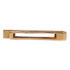 Dolce & Gabbana Black Sapphire Gold Tone Brass Tie Clip Bar