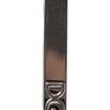 Dolce & Gabbana Silver Tone Brass Logo Branded Tie Clip Bar