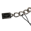 Dolce & Gabbana Silver Tone Brass Bead Dice Logo Embellish Charm Bracelet