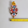Dolce & Gabbana Multicolor Spring CARRETTO Gold Brass Crystal Hair Clip