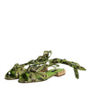 Dolce & Gabbana Green Animal Print Ankle Wrap Sandals Shoes