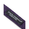 Dolce & Gabbana Purple Silk Bowtie