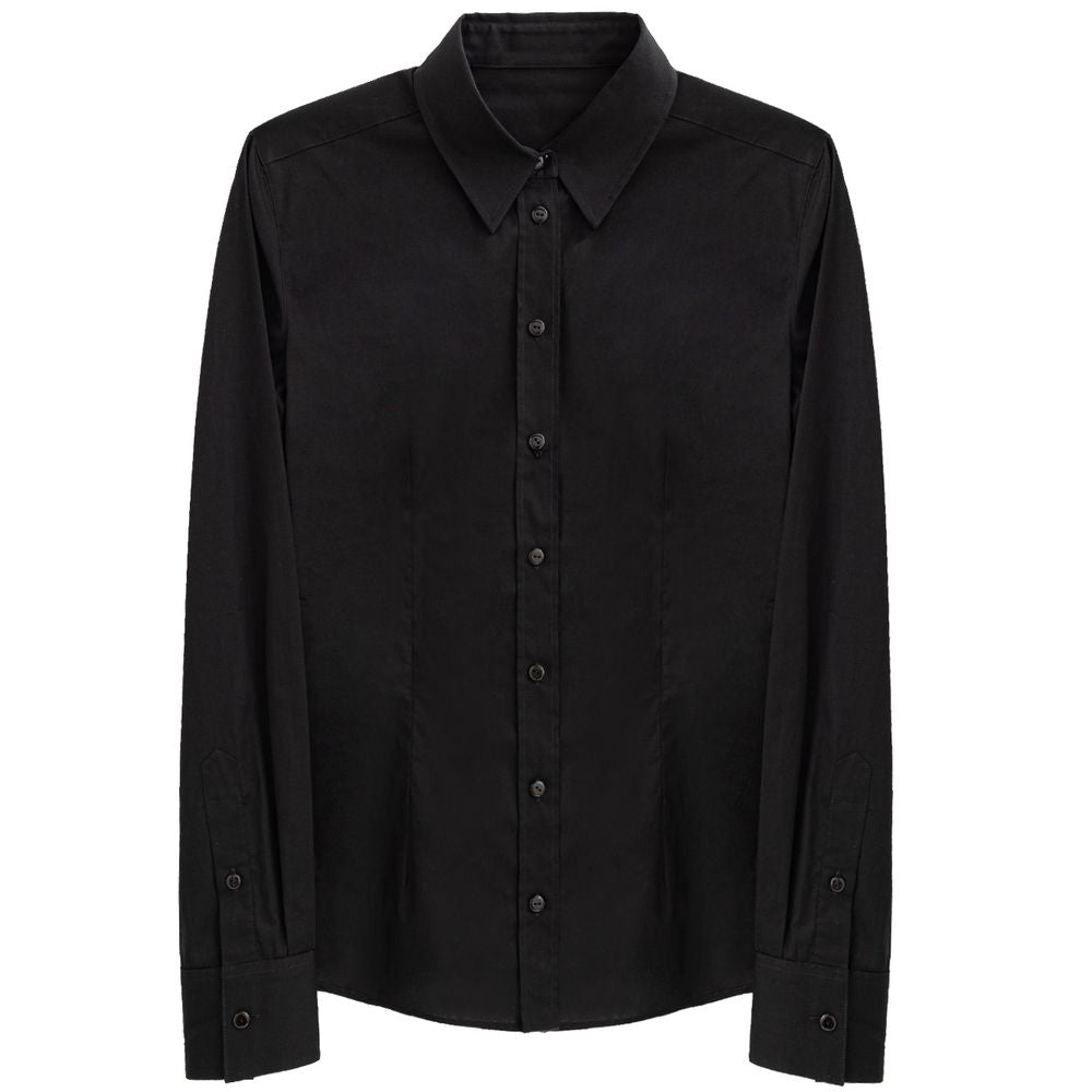 Chemise en coton noir Dolce &amp; Gabbana
