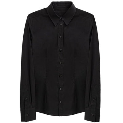 Chemise en coton noir Dolce &amp; Gabbana