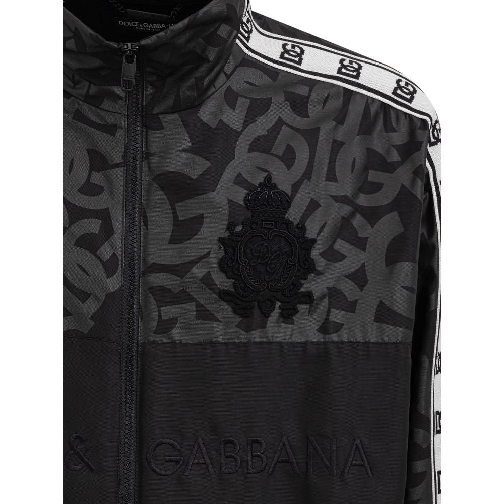Veste en polyester noir Dolce &amp; Gabbana