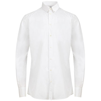 Dolce & Gabbana White Cotton Dress Shirt