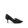 Escarpin en viscose noire Dolce &amp; Gabbana