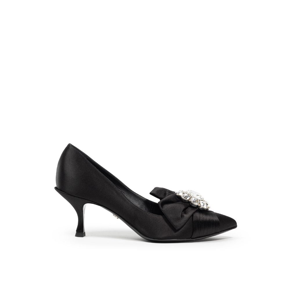 Escarpin en viscose noire Dolce &amp; Gabbana