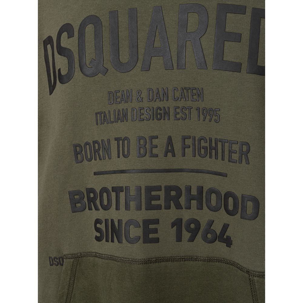Dsquared² Grünes Baumwoll-Sweatshirt