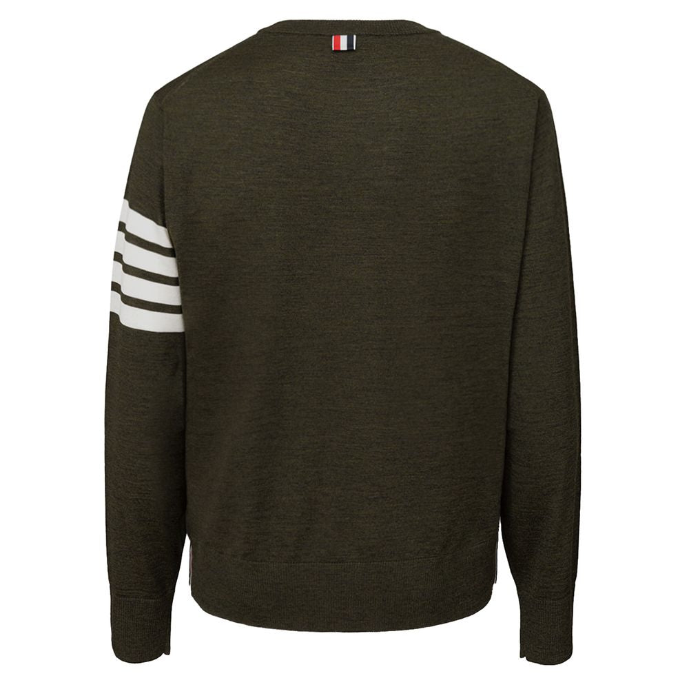 Pull en laine verte Thom Browne