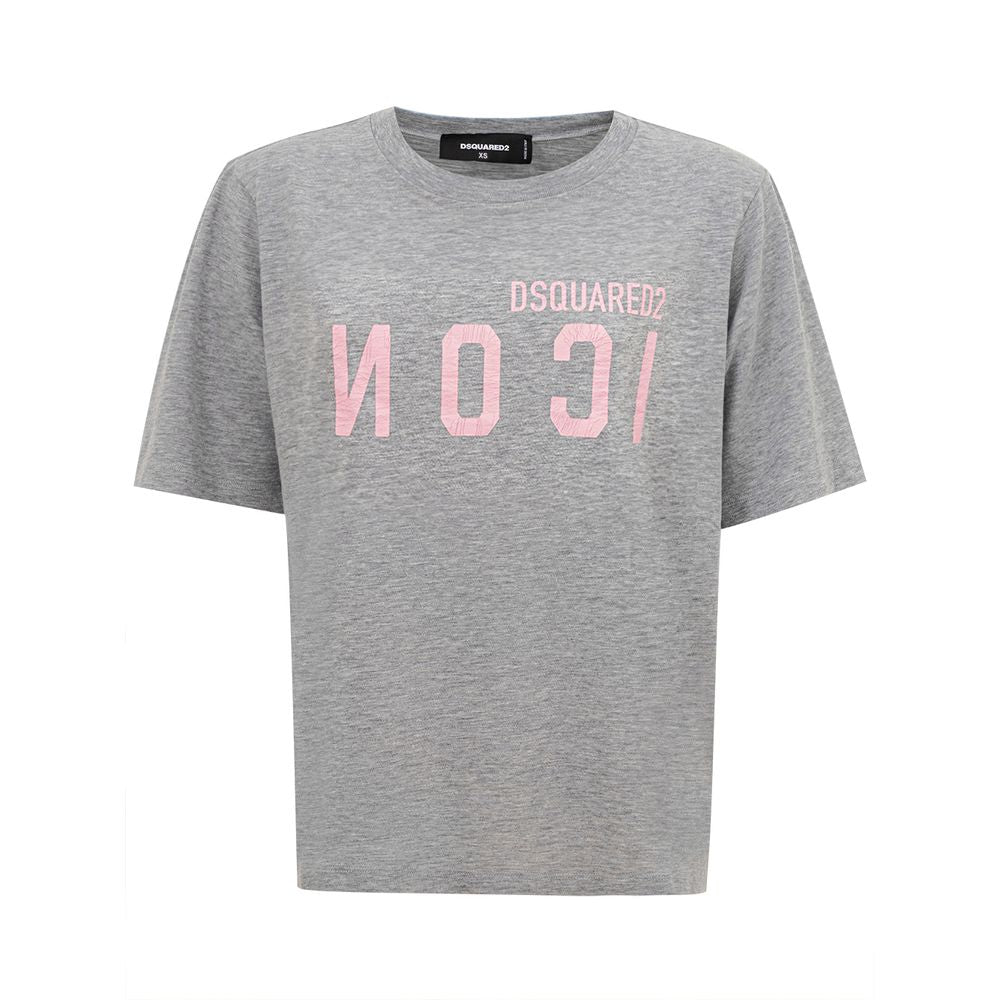 Dsquared² Graues Baumwoll-T-Shirt