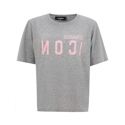 Dsquared² Graues Baumwoll-T-Shirt