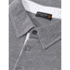 Polo en coton gris Corneliani