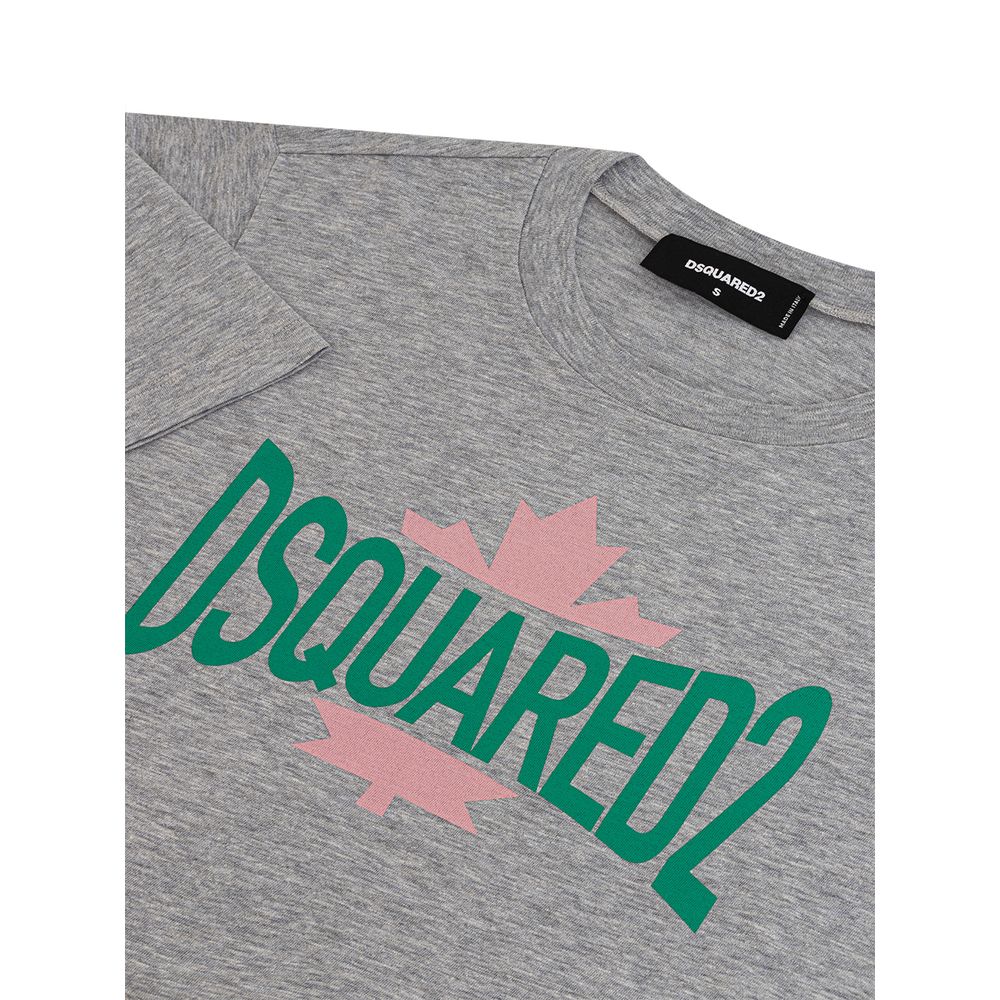 Dsquared² Graues Baumwoll-T-Shirt