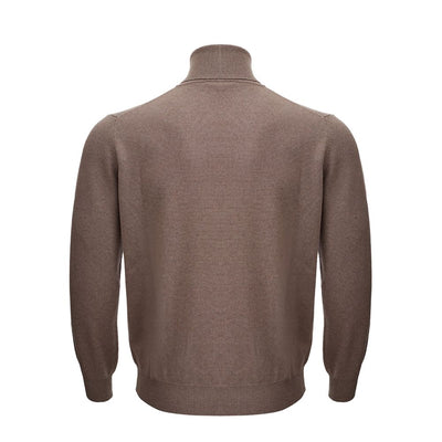 KANGRA Brown Wool Turtleneck