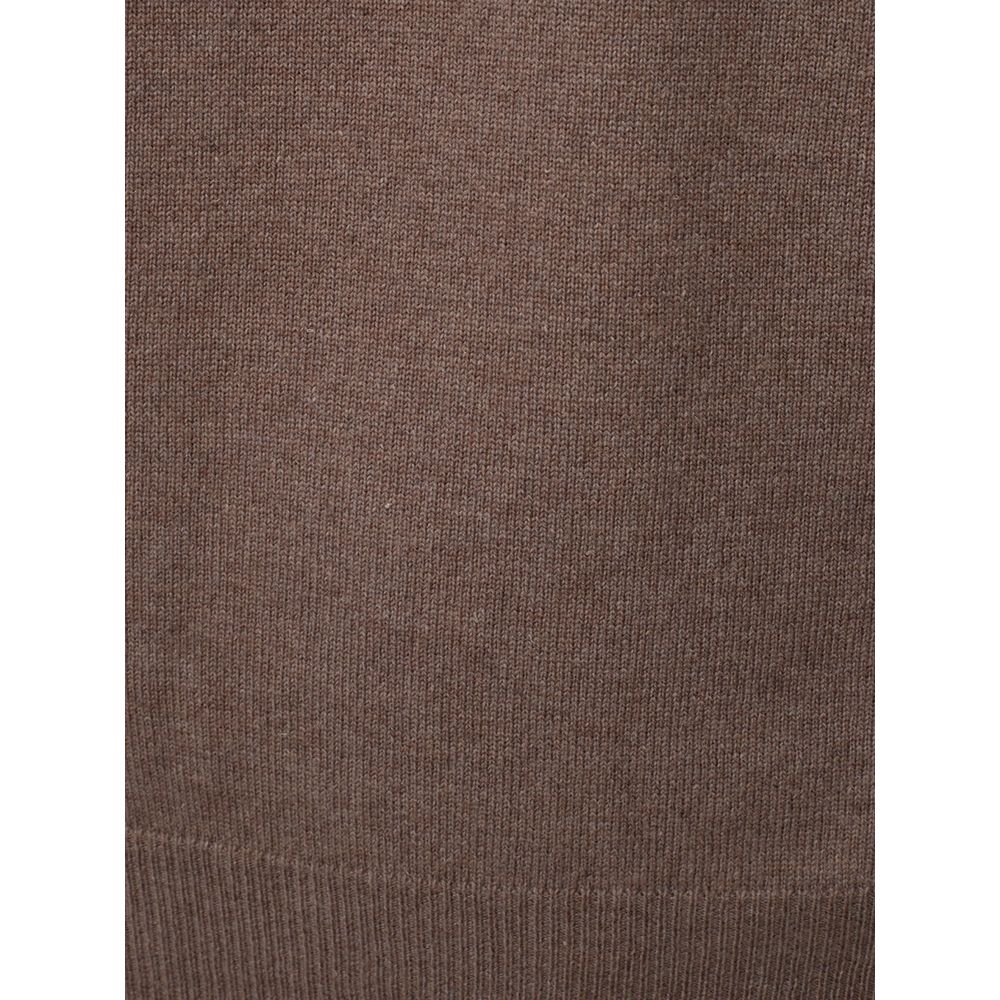 KANGRA brauner Wollrollkragenpullover