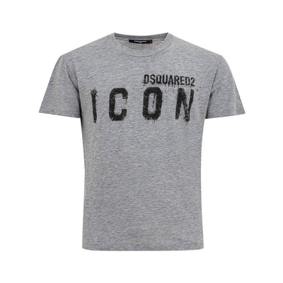 Dsquared² Graues Baumwoll-T-Shirt