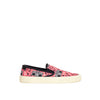 Saint Laurent Pink Cotton Platform Sneakers