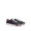 Bally Blue Leather Low Top Sneakers