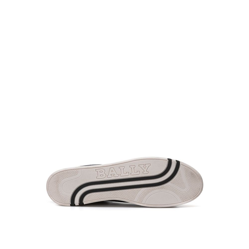 Bally Blue Leather Low Top Sneakers