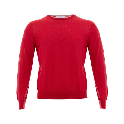 Gran Sasso Red Wool Sweatshirt