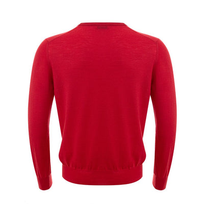 Gran Sasso Red Wool Sweatshirt