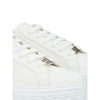 Casadei White Leather Athletic Sneakers