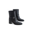 Burberry Black Leather Ankle Boots