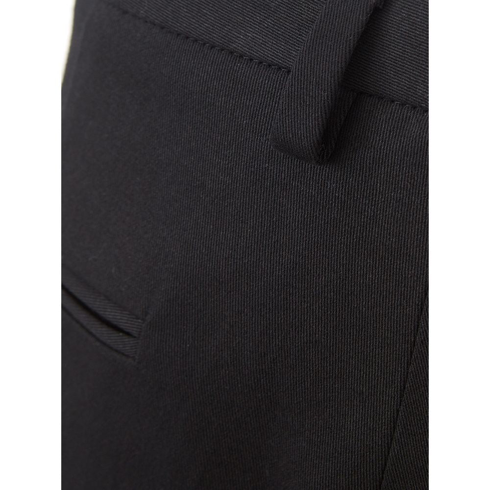 Schwarze Lardini-Chinohose aus Baumwolle