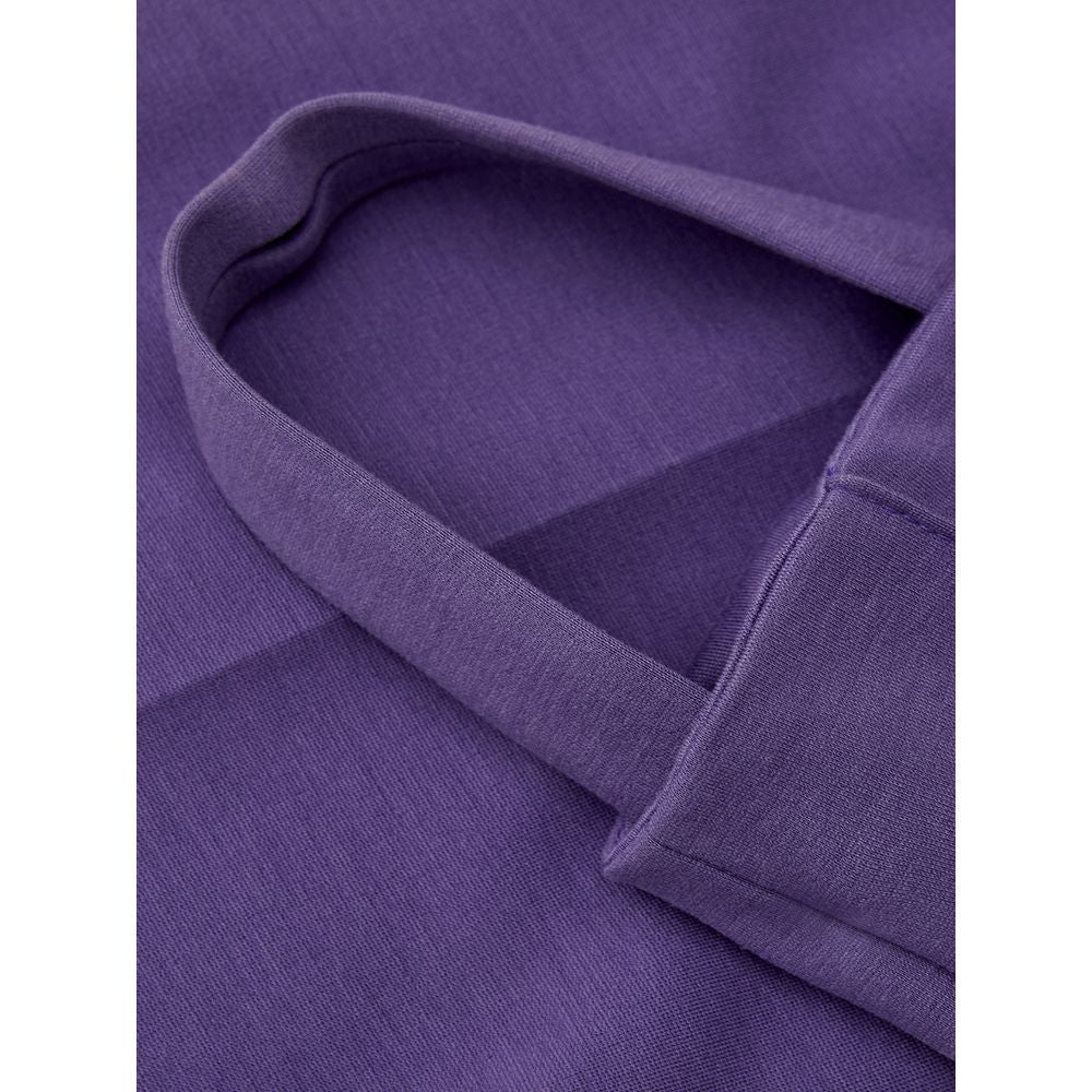 Pantalon élégant en viscose violet Lardini