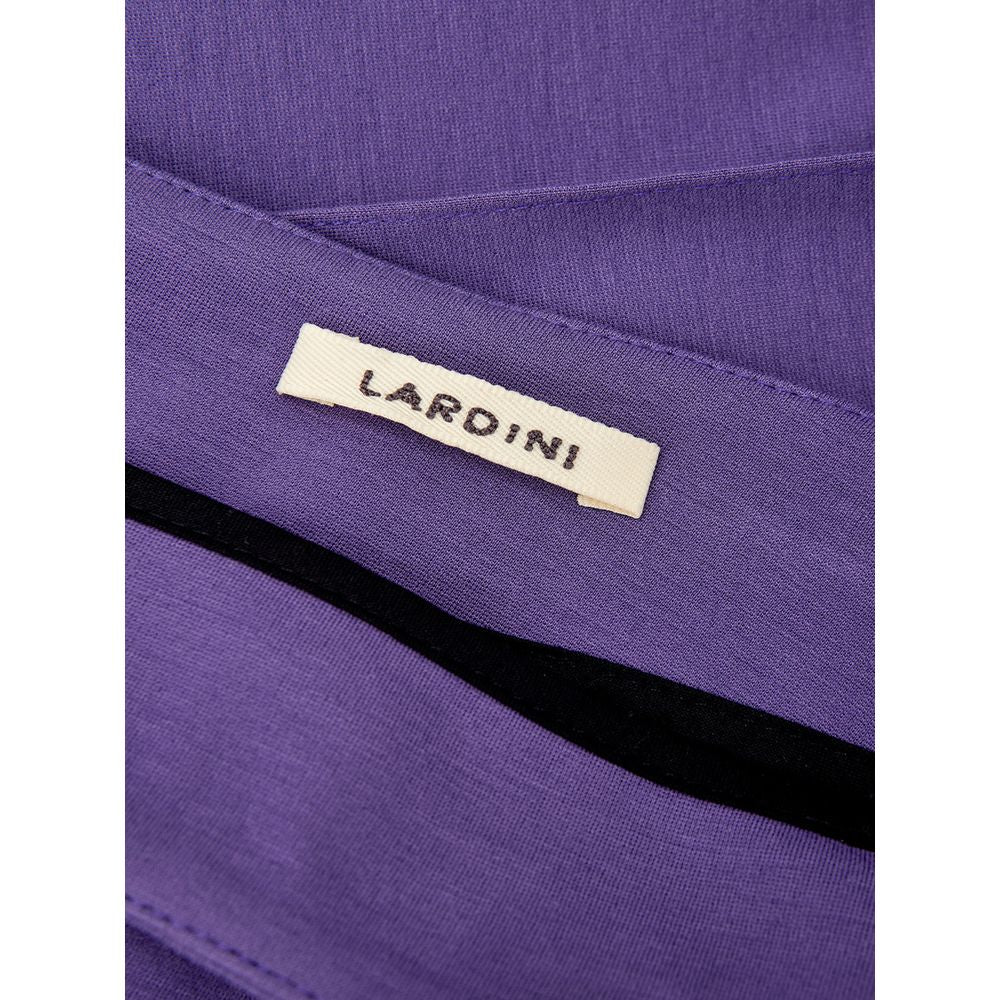 Pantalon élégant en viscose violet Lardini