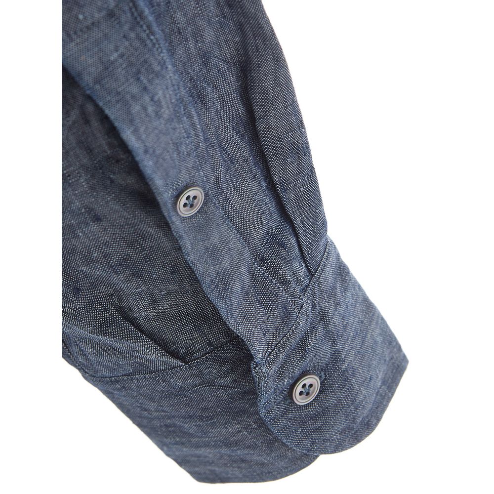 Lardini Blue Denim Shirt