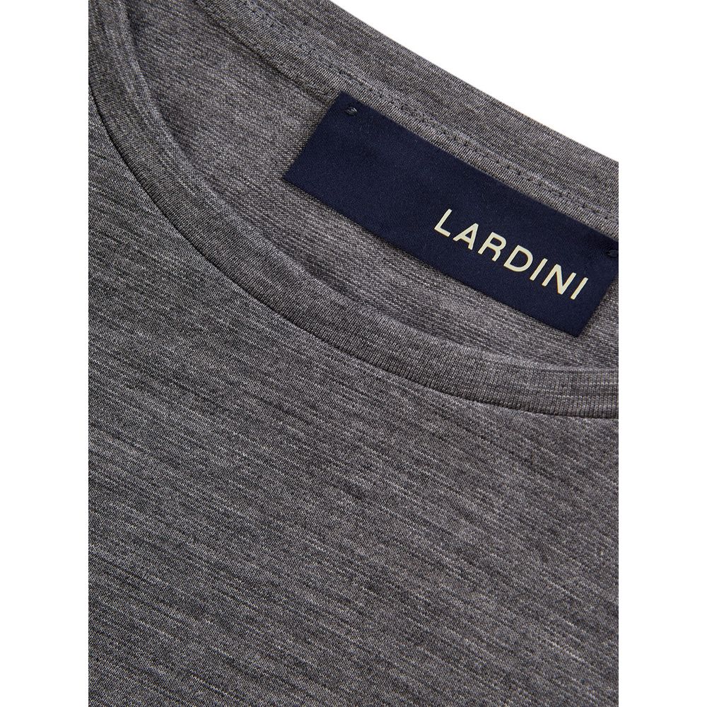 Lardini Graues Woll-T-Shirt