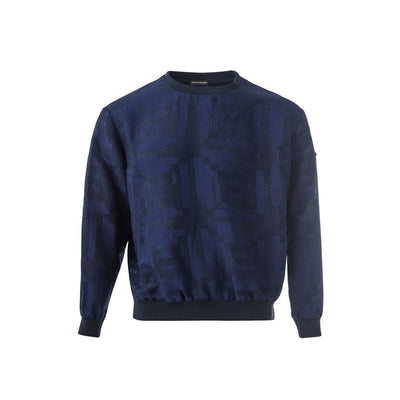 Emporio Armani – Elegantes, blaues Leinen-T-Shirt für Herren