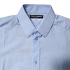 Dolce & Gabbana Light Blue Cotton GOLD Dress Formal Shirt